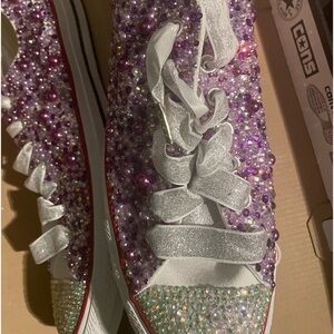 Customized Bedazzled Allstars.